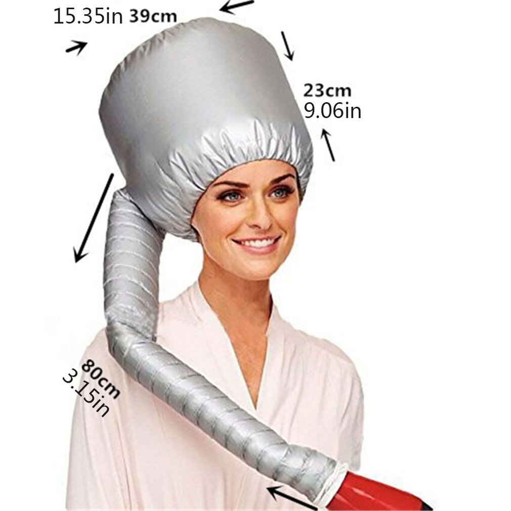 Portable Soft Hair Drying Cap Bonnet Hood Hat Womens Blow Dryer Home Hairdressing Salon Supply Adjustable Accessory