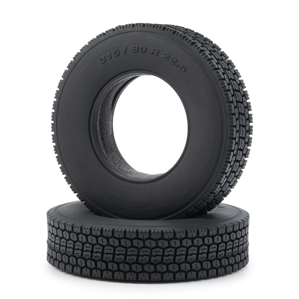YEAHRUN 22/25/28/30mm neumáticos de goma neumáticos de ruedas para Tamiya 1/14 RC remolque Tractor camión llantas delanteras y traseras accesorios parte: Verde claro