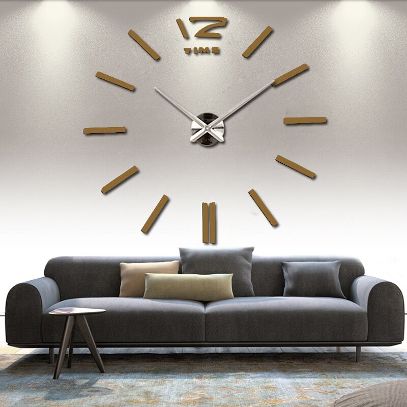 wanduhr uhr uhren 3d diy acryl spiegel aufkleber Wohnzimmer Quarz Nadel Europa horloge