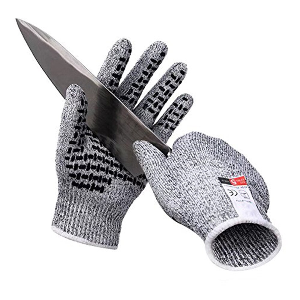 Hppe5 Floating-Point Cut-Resistant Anti-Scratch Dispensing Touch Screen Gloves Kitchen Gardening Anti-Skid Protection GlovesFG03