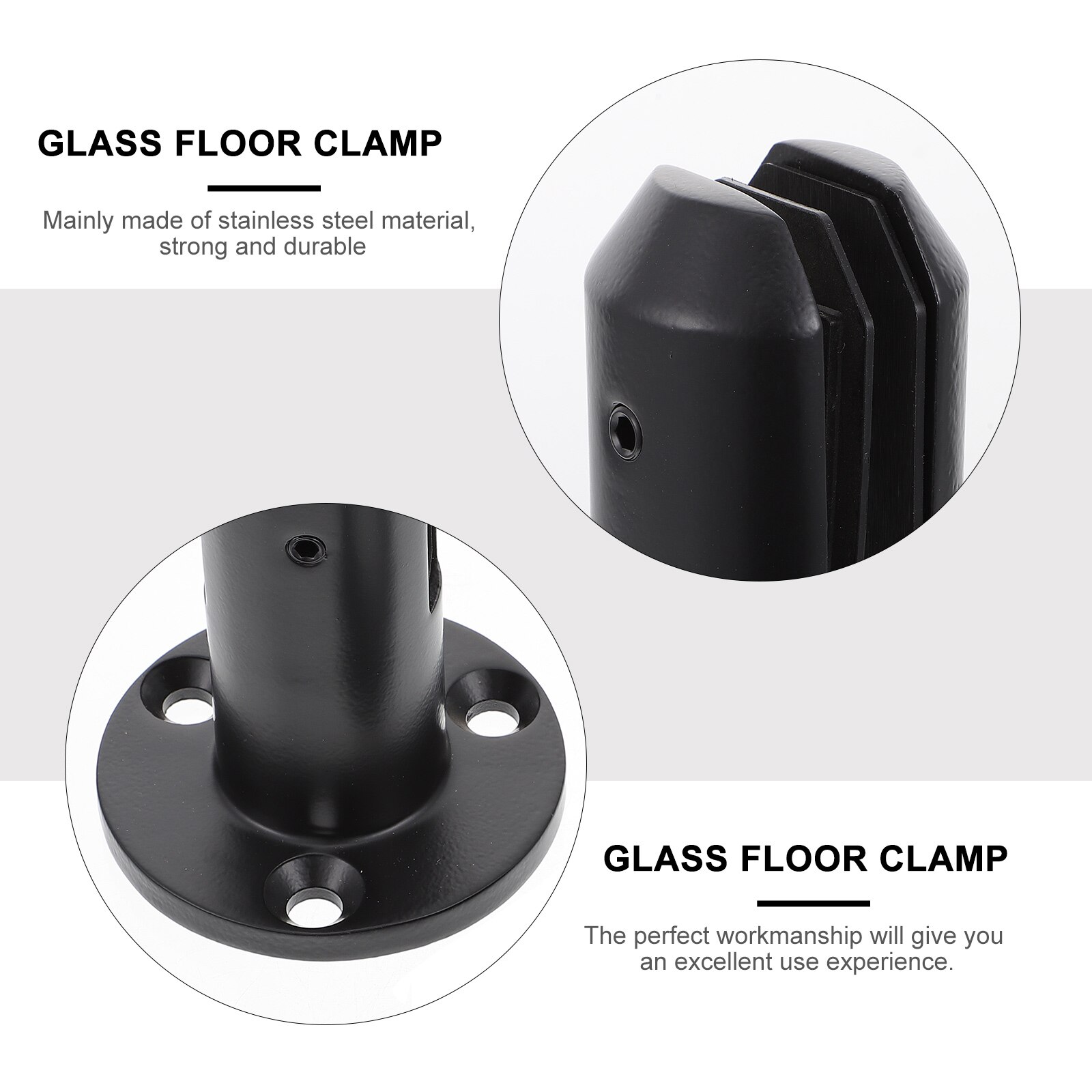 Stainless Steel Balustrade Post Practical Glass Panel Post Sturdy Fencing Clamp