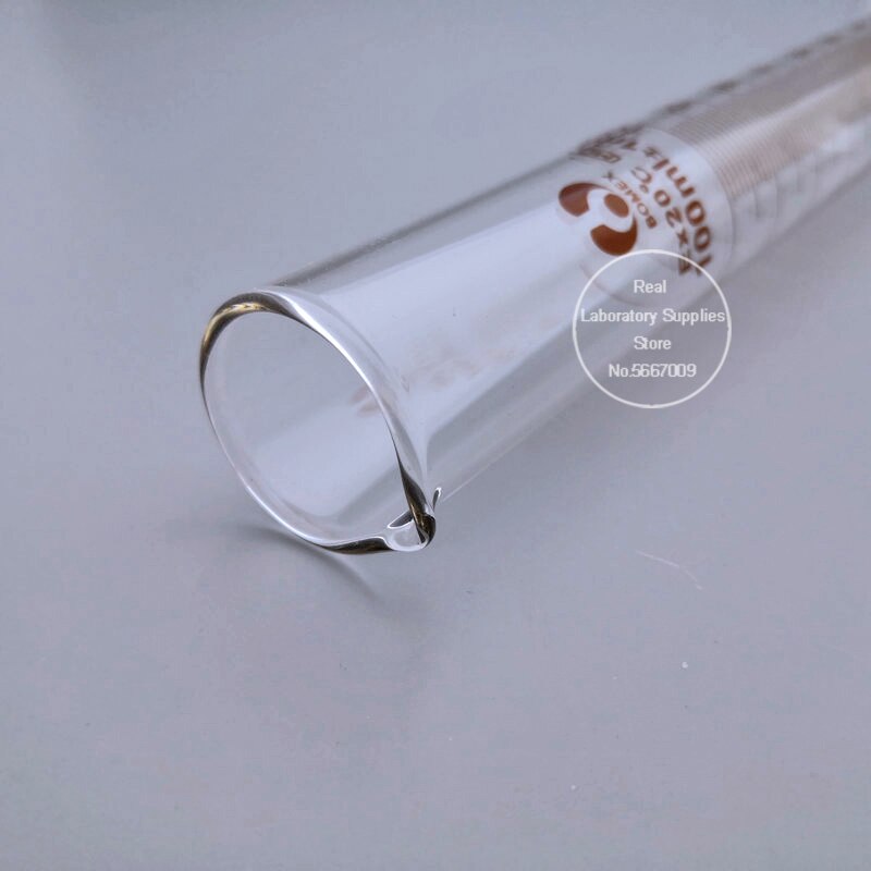 1pc 500ml laboratorie skaleret måle cylinder gradueret glas måling container laboratorie forsyninger