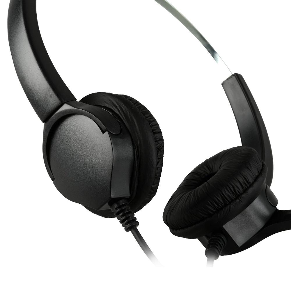 Beste Draadgebonden Telefoon Headset Met Microfoon Noise Cancelling Telefoon Headset Voor Call Center Met Adapter Voor Meeste Telefoon