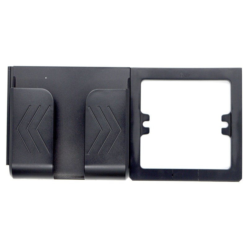 16A Electrical Plug Socket EU Standard 110~250V Dual USB 2000mA Port Wall Charger Adapter Power Outlet Panel Special: Black Bracket