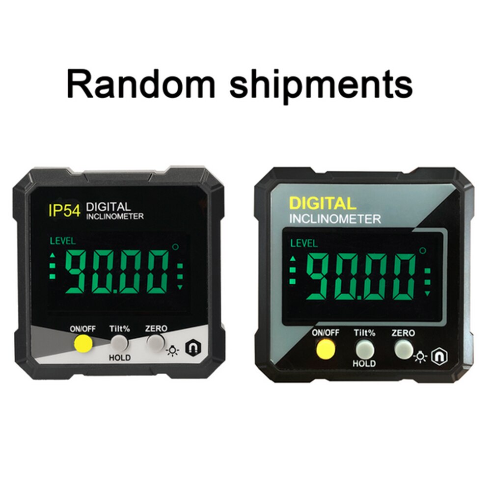 IP54 4*90° Digital Inclinometer Single-side Magnetics Electronic Goniometer LCD Backlight Protractor Slope Meter Angle Ruler