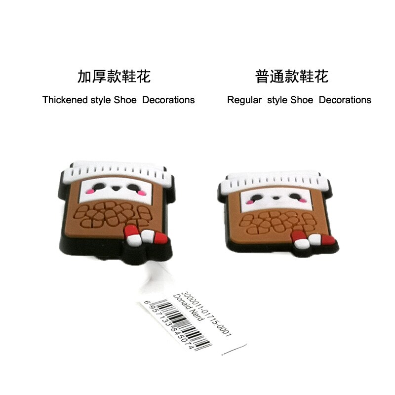 1 stuk ijs casual pvc bedel schoenbedels schoendecoratie accessoires voor klompen schoenen promotioneel