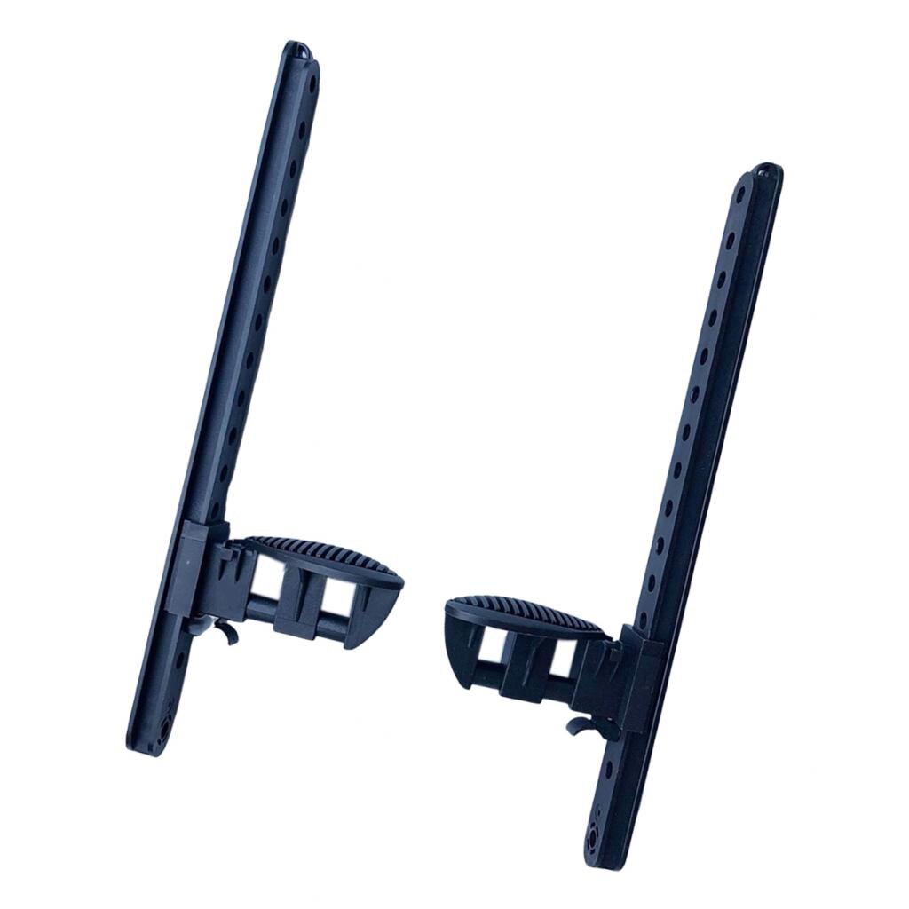 Adjustable Kayak Foot Pegs With Trigger Lock Hole Style Foot Control Black