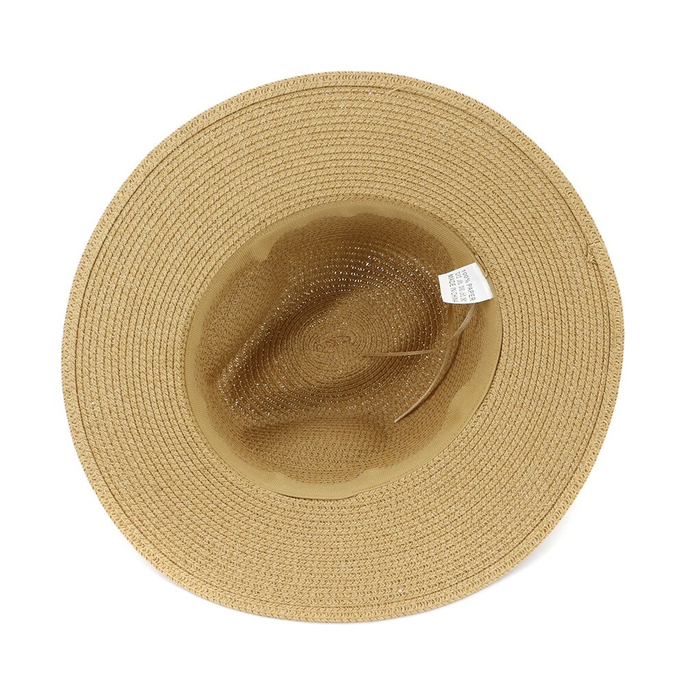 Women's Hat Summer Wide Brim Straw Hats Big Sun Hats UV Protection Panama floppy Beach Hats Ladies hat chapeau femmel Fedoras