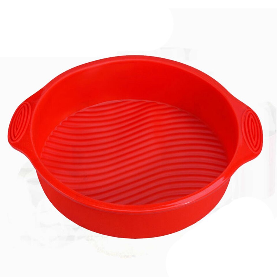 Molde de silicona para Tartas Transhome 3D de 29x24,5x6 cm, molde redondo para hornear, utensilios para repostería, utensilios para Tartas, utensilios para hornear