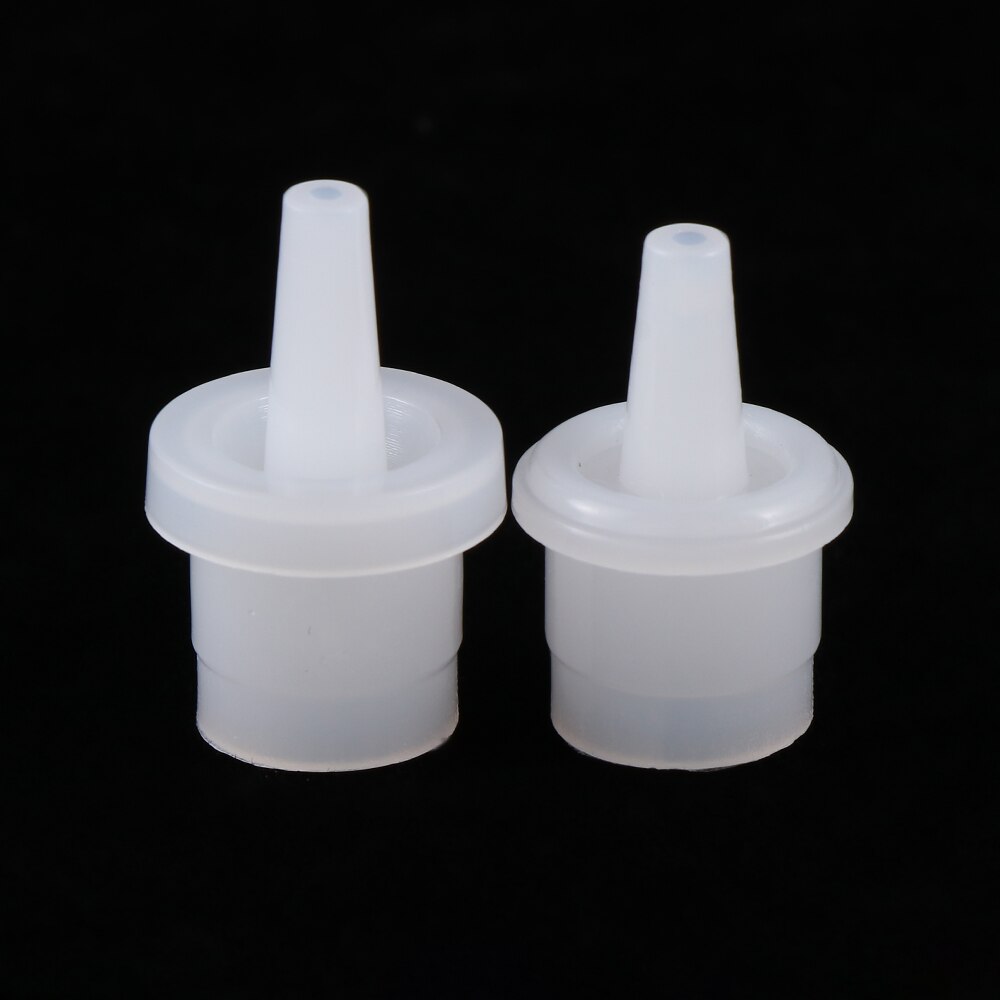 10Pcs Wimper Lijm Fles Plug Cup Lijm Nozzle Adhesive Holder Voorkomen Dumping Individuele Wimpers Valse Wimper Extension Tool