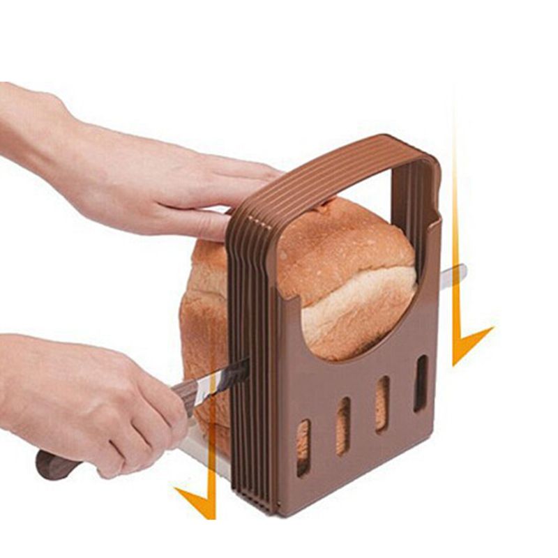 Justerbar bagel brødskiver toast loaf cutter sandwich skæreværktøj foldning