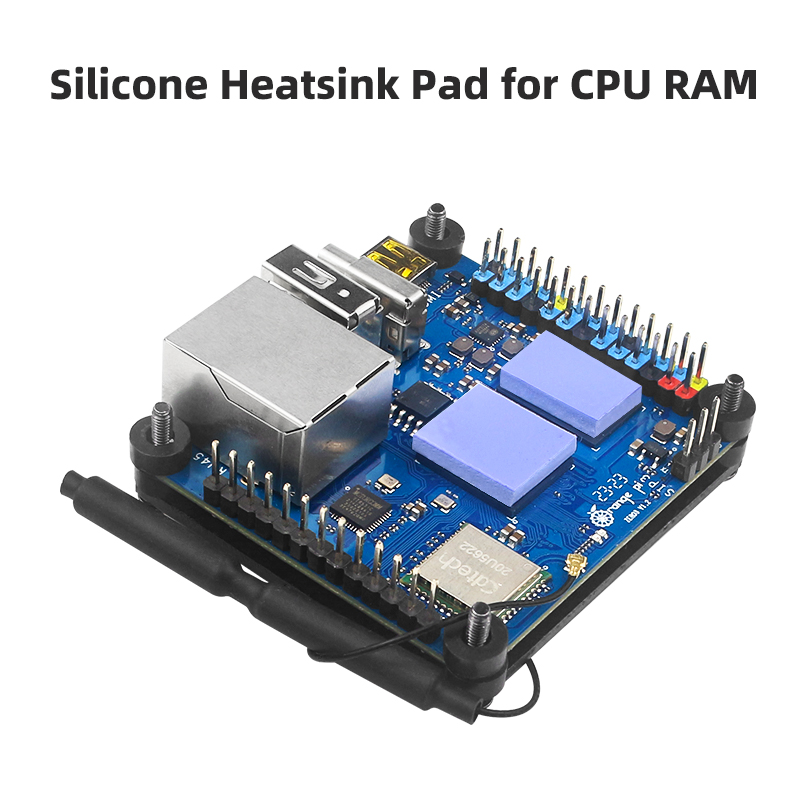 Orange Pi Zero 3 Aluminum Case Metal Passive Cooling Shell Silicone Heatsink for OPI Zero 3 1 2 4GB Board