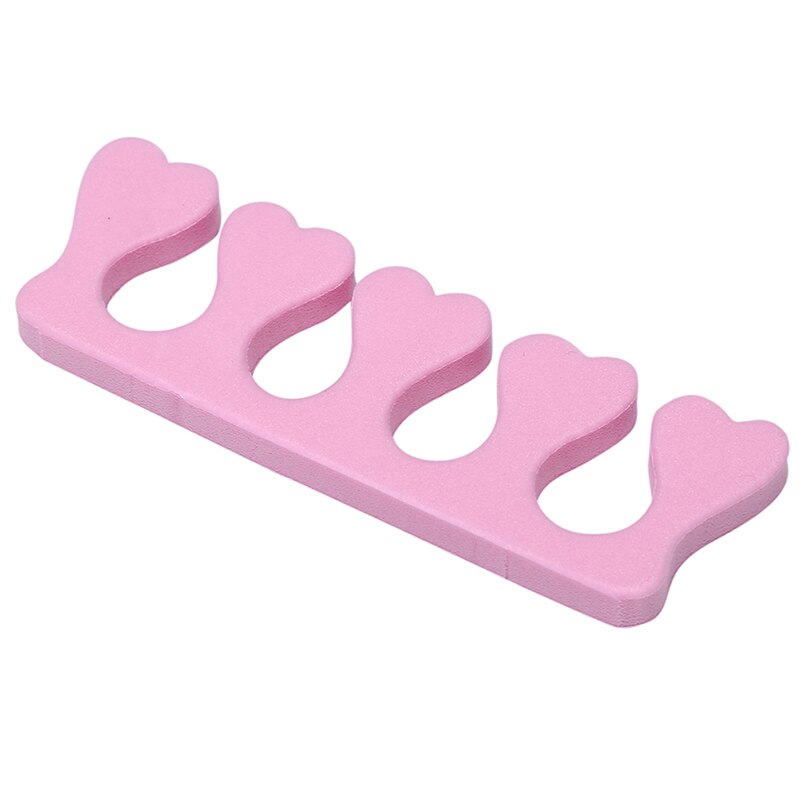 50 stk/pak pink nail art tæer separatorer fingre fødder svamp blød gel uv skønhedsværktøj polish manicure pedicure