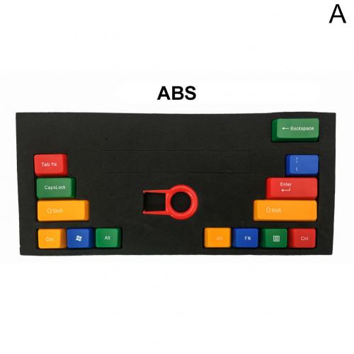 14 Teile/satz PBT Klar ABS Farbe Passenden Mechanische Tastatur Schlüssel Kappen Ersatz Schlüssel Kappe Mechanische Tastatur Ersatz Schlüssel Kappe: ABS  A