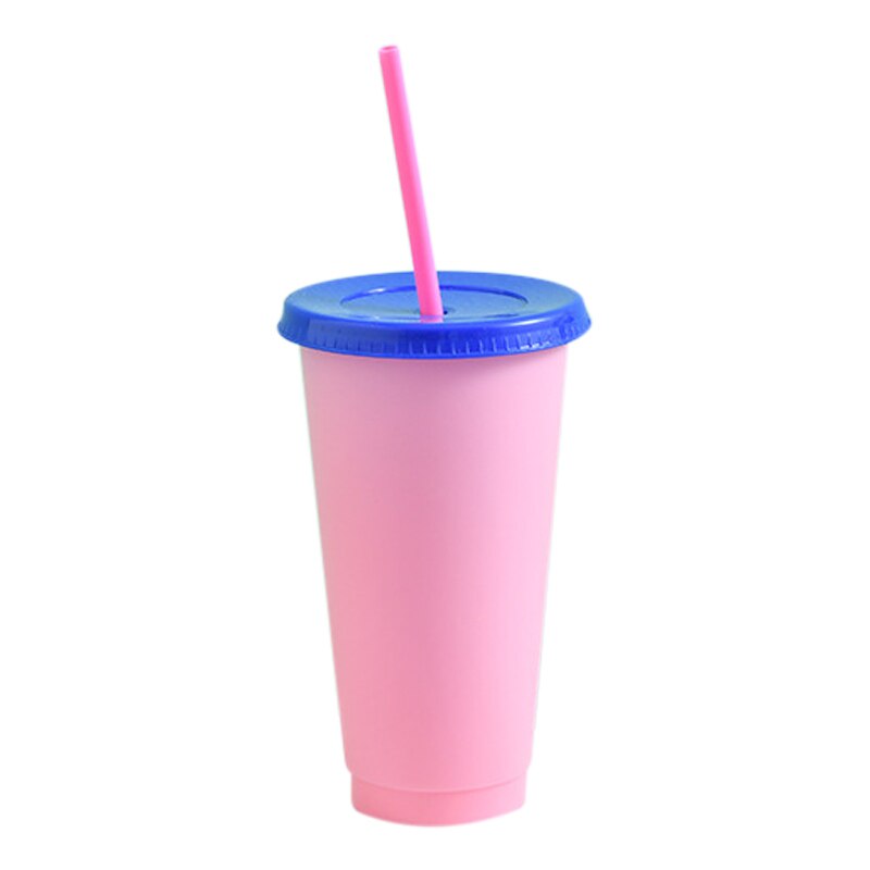 Reusable Plastic Temperature Color Changing Cold Cup Summer Drink Water Mug Cup Kitchen,Dining & Bar FP8