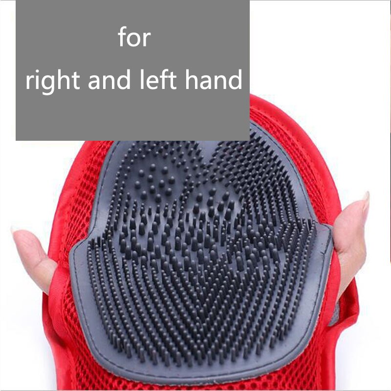 Siliconen hondenborstel handschoen ontwollende zachte verzorging van huisdieren hondenbad kat schoonmaakbenodigdheden kammen wanten nekmassager dier