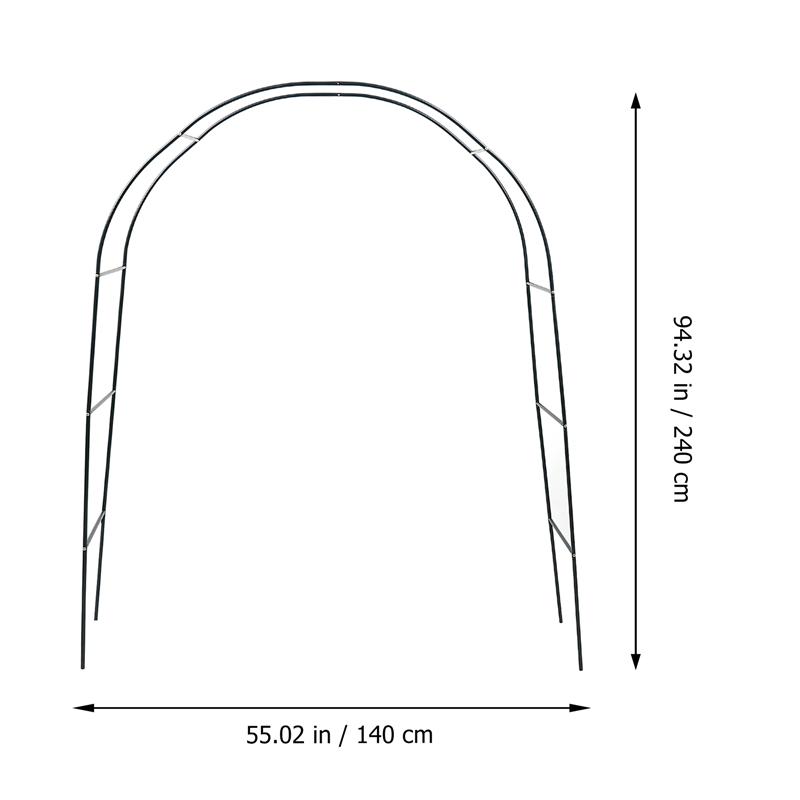 1 Set Metal Pergola Arbor Wedding Arch Garden Outdoor Indoor Assemble Freely Horticultural Arch Flower Stand