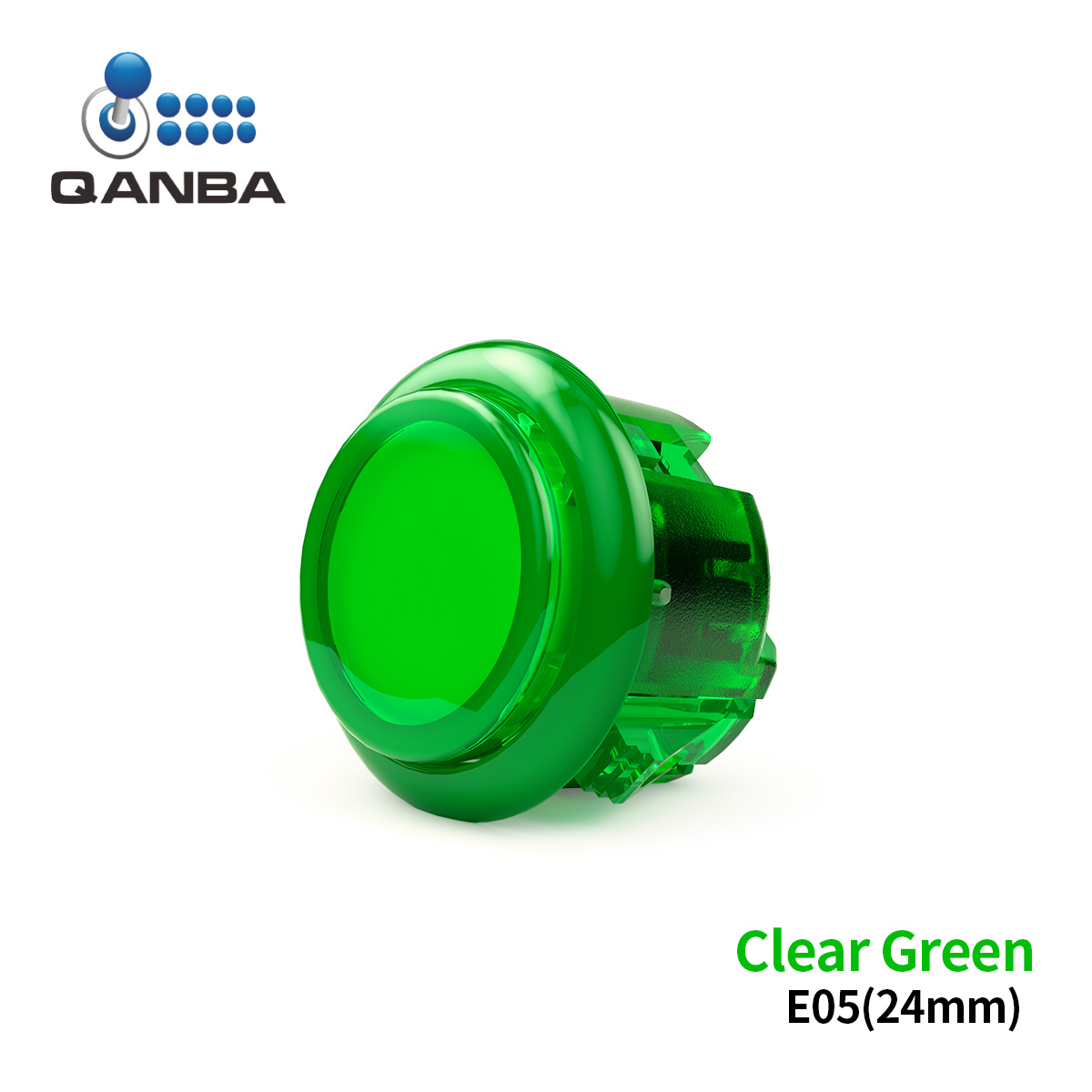 Qanba Gravity KS Mechanische Wellen Silent Pushbutton 24mm/30mm Arcade Button Snap-in (Boxed)
