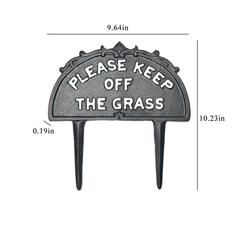Garden Warning Sign 1PC Heavy Duty Yard Sign Gardening Supplies Plant Marker Home Garden Easy Mounting Farm Warning Sign
