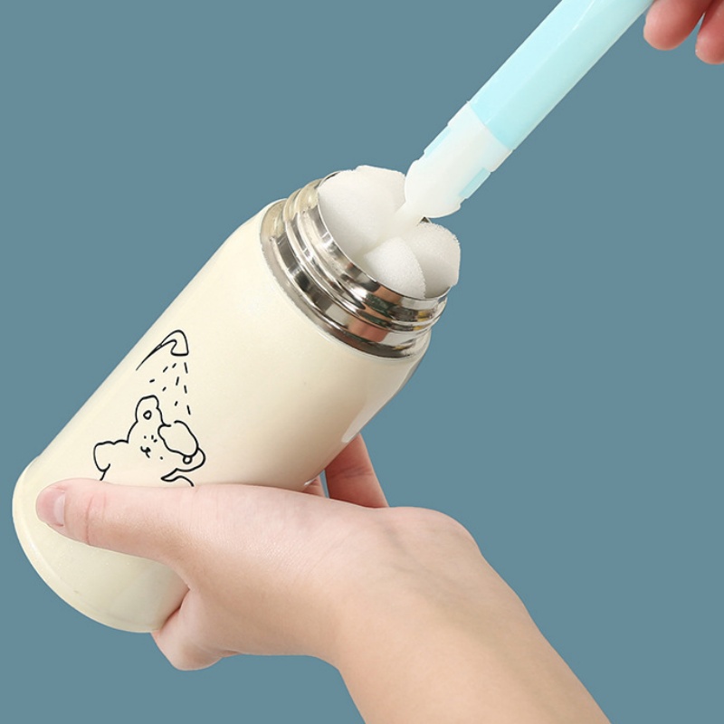 1/3/5 pezzi spazzola per tazza in spugna morbida manico lungo spazzola per bottiglia di spugna bevanda bicchiere di vino bottiglia di vetro lavaggio senza strumento di pulizia morto