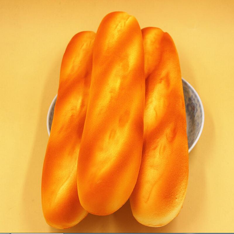 French Baguettes Kawaii Squishy Rising Jumbo Cute Squeeze Stress Kids Pillow Loaf Cake Bread Toy Kitchen Toys