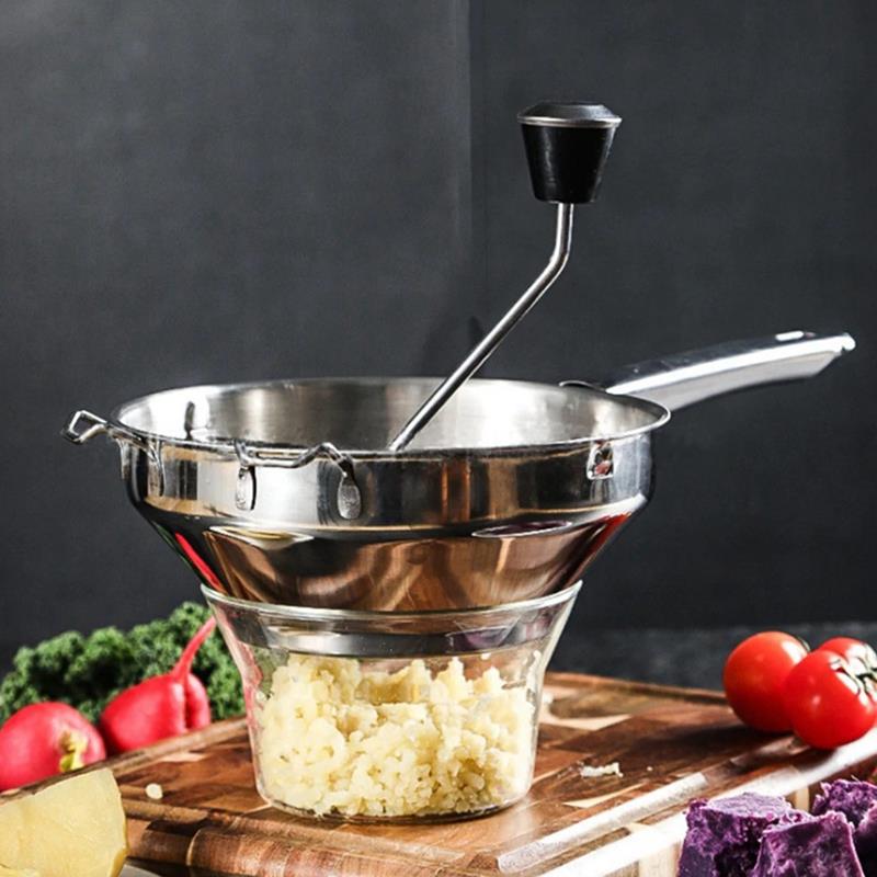 Machacadores de patatas, herramientas de cocina de acero inoxidable a presión, prensa de fruta y verdura, prensador de ajo, 1 ud.