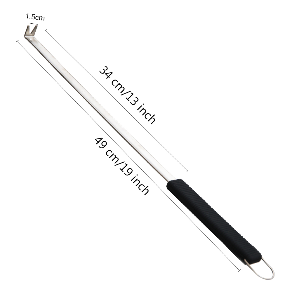 SHANGPEIXUAN Pizza Spinner Draaivork 19 inch RVS Pizza Turner Pizza Outdoor Pizza Gereedschap Oven Accessoires