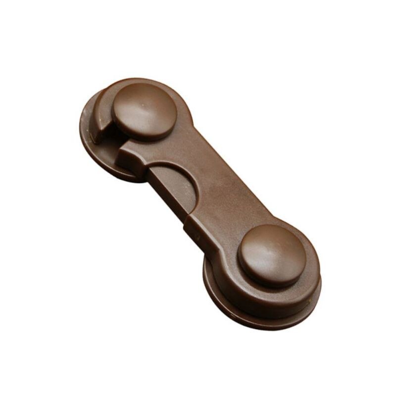 Brown Cabinet Safety Lock for Baby Furniture Door Drawer Lock Refrigerator Safety Locks Child Proof Infant Protector: A8