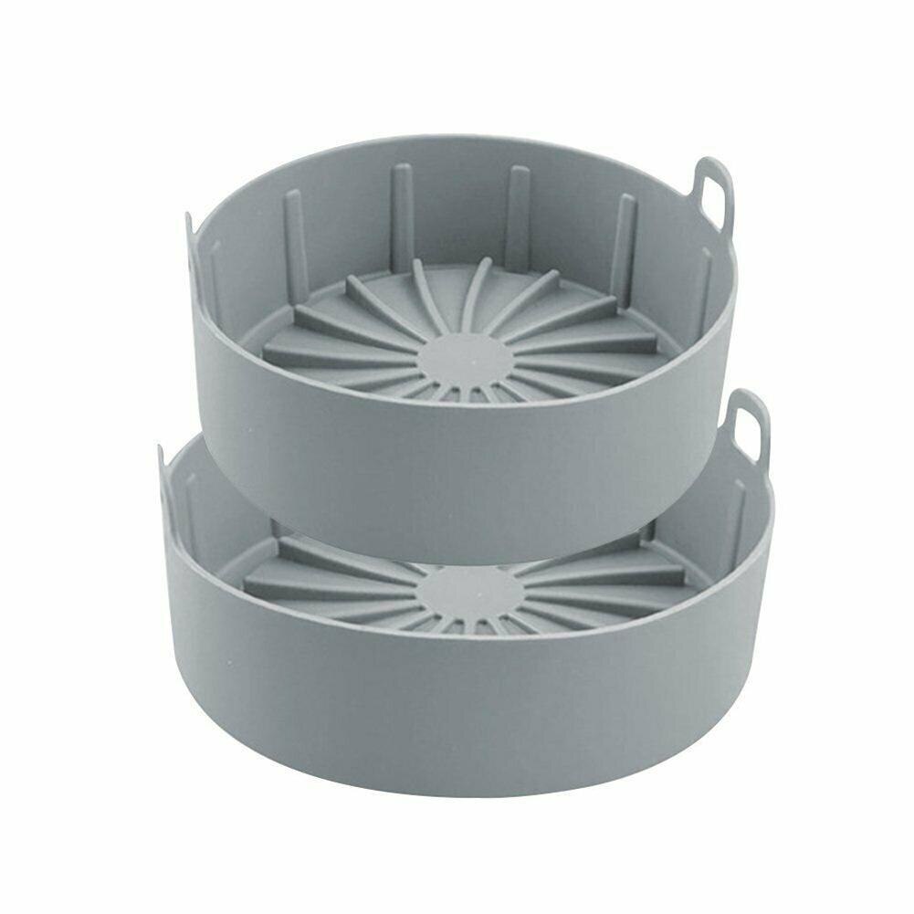 1Pcs Siliconen Airfryer Lucht Friteuse Accessoires Ronde Siliconen Uitvoering Mand Pot Cake Bakken Non-Stick Siliconen Mat 16Cm