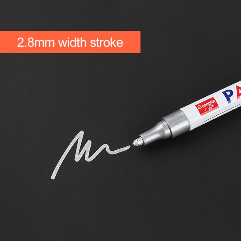 12 farben Farbe Marker Stift Wasserdichte Auto Reifen Reifen Lauffläche CD Metall dauerhaft Farbe Marker Ölige DIY Kunst Marker Kuli