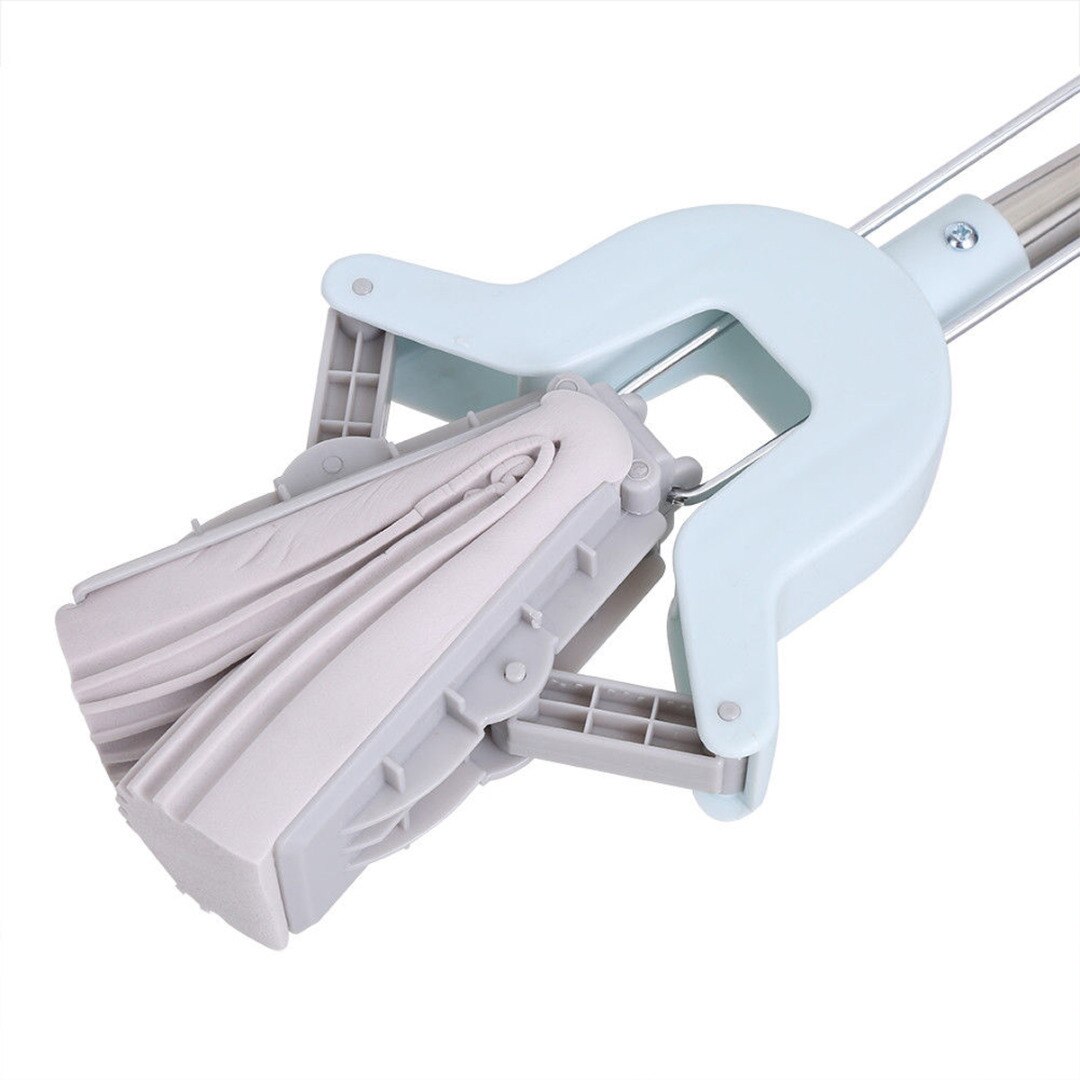 Stainless Steel Removable Telescopic Sponge Mop Adjustable Handle Absorbent Sponge Mop Multi Functional Home Floor Cleaning Tool