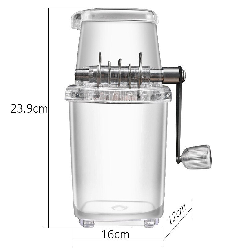Crushed Ice Maker Manual Ice Breaker with Ice Cube Tray Shaved Ice Machine Snow Cone Maker