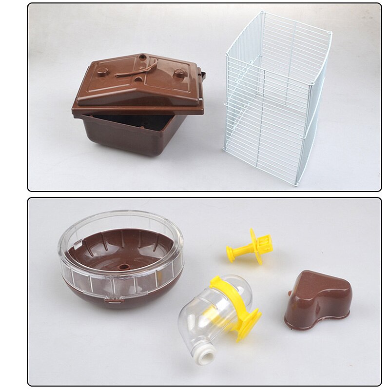 Pet Cage Hamster Cage Hamster House Double Layer House for Hamster Pet 1PC