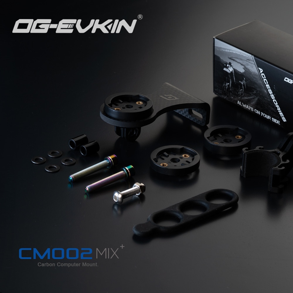 OG-EVKIN CM-02+ Bike Stem Extension Carbon Computer Mount Code Table Rack For GPS/Bike Computer/Camera/Light Bicycle Accessories