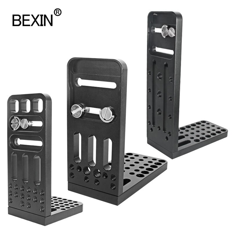 BEXIN profession camera video l plate dslr stand stabilizer universal L bracket plate screw hole fixing for shoot camera video