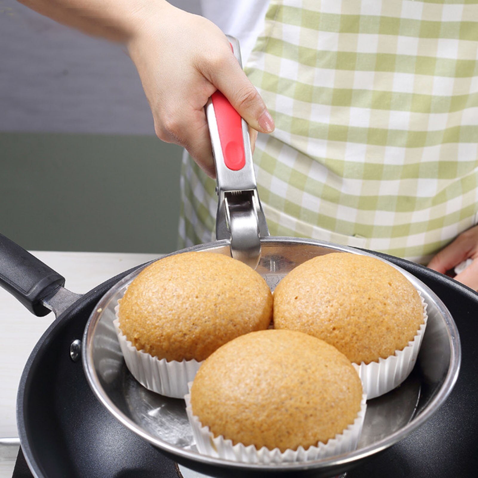 Keuken Rvs Tang Anti-Broeien Kom Clip Veiligheid Clip Van Magnetron Lucht Friteuse Kokend Potten Clip Voedsel tang