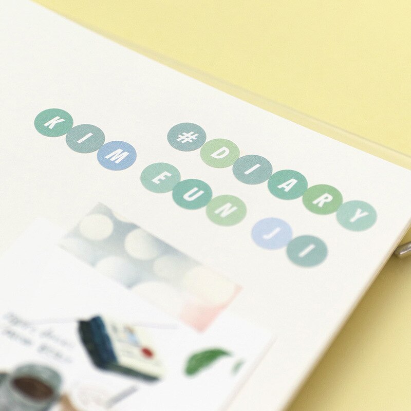 Ins color alphabet numeric lovely girl sticker DIY scrapbooking happy planner junk magazine envelope sealing sticker