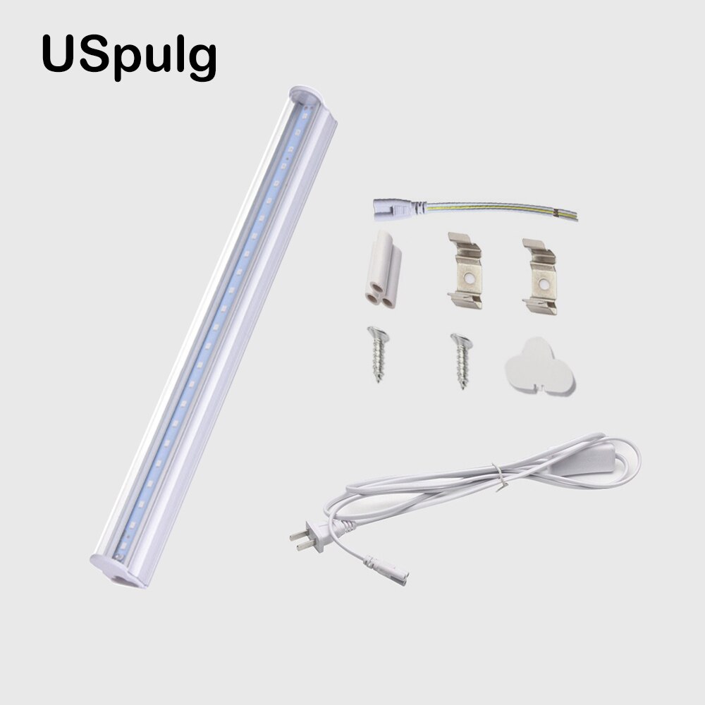 Lámpara UV de desinfección, 30cm, tubo de luz ultravioleta UV, Bombilla de esterilización de ozono, ácaros, luces, lámpara germicida, Bombilla AC220V: with USpulg