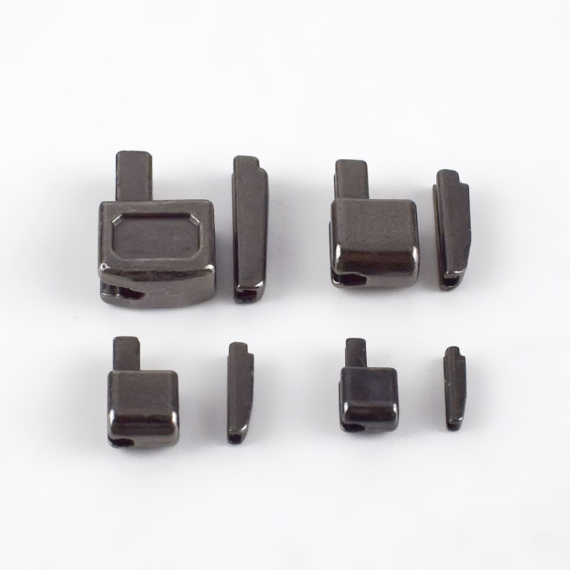 Meetee Lynlås Reparationssæt 10 Sæt - Metal Lynlås Skydere og Stoppere til Udskiftning: Gunblack / 7#