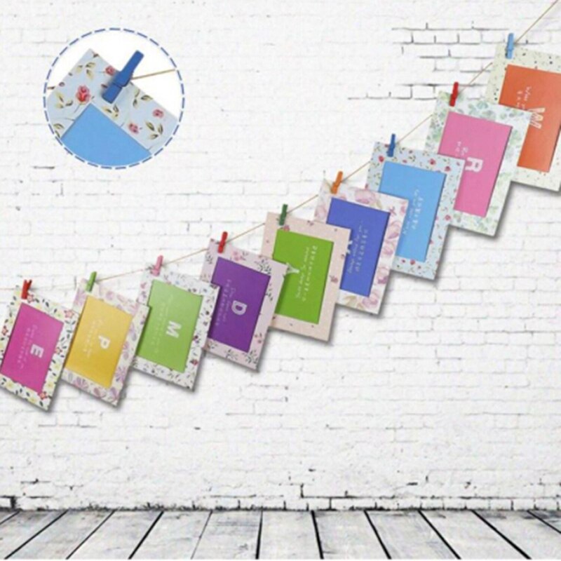 DIY Home Wall Decor Wall Hanging Cartoon Animals Paper Photo Frame For Baby Wedding Photo Frame