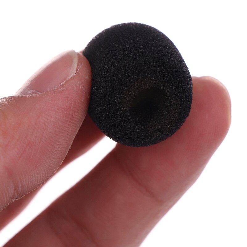 10 pièces casque remplacement mousse Microphone couverture téléphone casque micro couverture Microphone pare-brise casque mousse 25*8mm