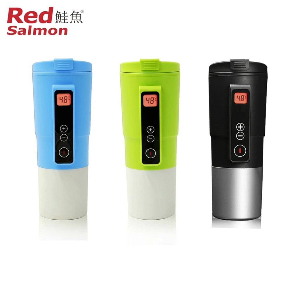 Intelligente Auto Thermosfles Auto Verwarming Cup Verstelbare Temperatuur Kokend Mok Digitale Display Ketel Voertuig Thermos