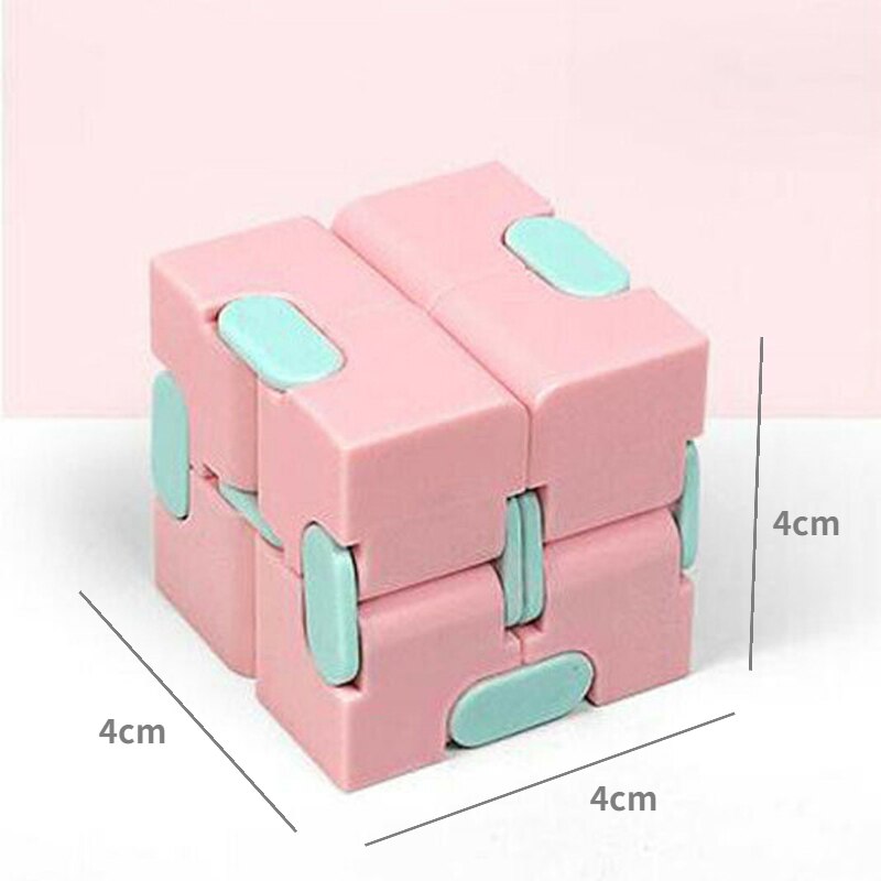 Giocattoli per bambini decompressione per adulti Infinity Magic Cube Square Puzzle giocattoli allevia lo Stress gioco a mano divertente giocattoli a quattro angoli labirinto: A