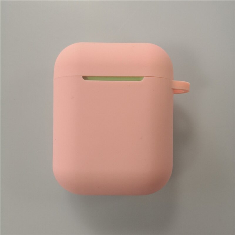 Para apple i9s/i10/i11/i12 sem fio bluetooth fone de ouvido macio silicone capa protetora caso caixa de armazenamento escudo i12 fone de ouvido casos: pink