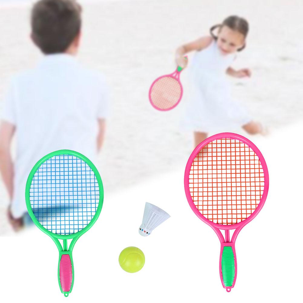 Raquette de Tennis de plage raquette de Tennis de Sports de plein air pour enfants avec balle de Badminton raquette de Tennis de loisirs pour enfants