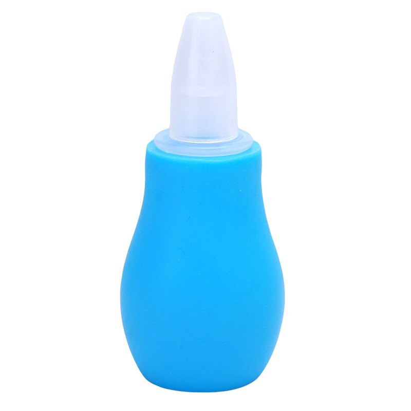 Siliconen Pasgeboren Baby Kinderen Neus Aspirator Peuter Babysnuiter Baby Snot Vacuüm Sucker Soft Tip Cleaner Babyverzorgingsproducten: Blue