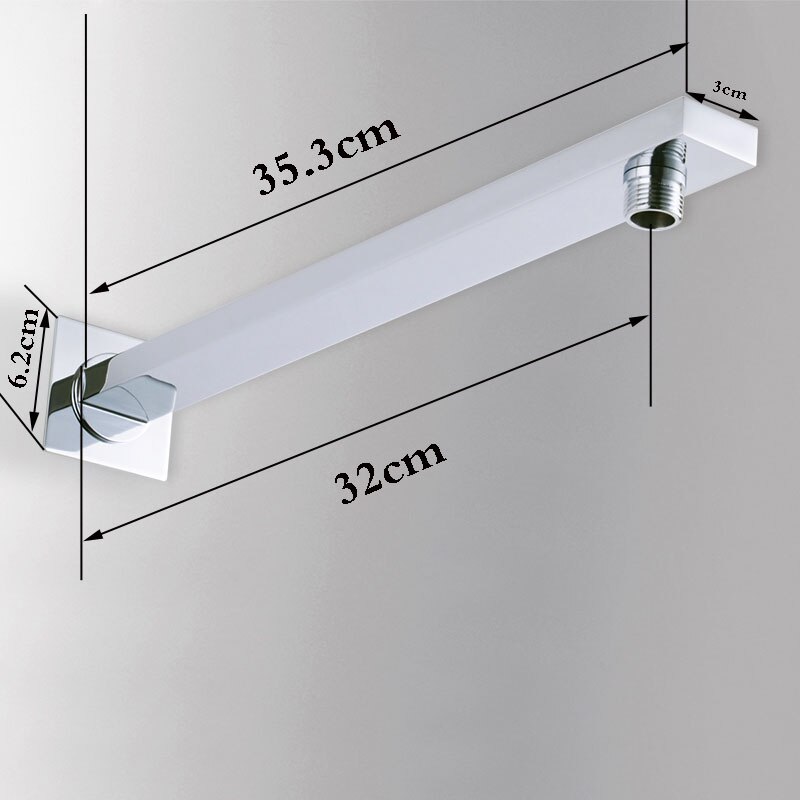 Chrome Shower Faucet Fix Arm Brass Brass Wall Ceiling Mounted Ceiling