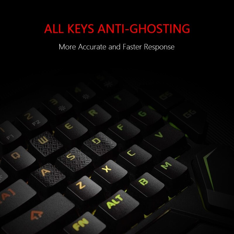 USB Keyboard One-handed Wired 35 Keys Luminous Gaming Keyboards For Tablet Colorful Ergonomics Gamer Keypad Hand Rest