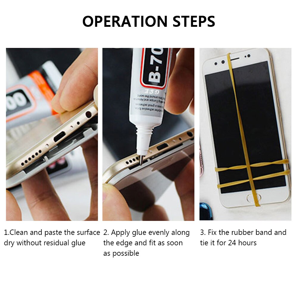 B7000 – colle universelle pour réparation de téléphone, adhésif de précision pour bricolage, 15ML, 25ML, 50ML, 110ML, 2 ou 5 pièces