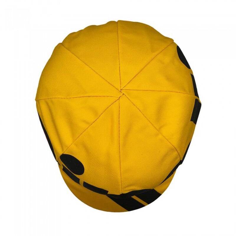 Yellow Big Word Classical Cycling Caps OSCROLLING
